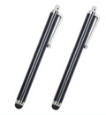 2PC Black Smart Phone Pen Stylus, Silicone Tip Pens for Touch Screen Devices, Compatible with Tablets, Mobile Phones, Laptops, iPad, iPhone, Samsung Galaxy Note/Tablet, Android - By TRIXES
