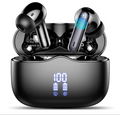 Wireless Earbuds, Bluetooth 5.4 Headphones in Ear with HiFi Stereo Deep Bass, 4 ENC Noise Cancelling Mic Wireless Earphones 40H Playtime, Bluetooth Earbuds Dual LED Display, IP7 Waterproof, USB-C
